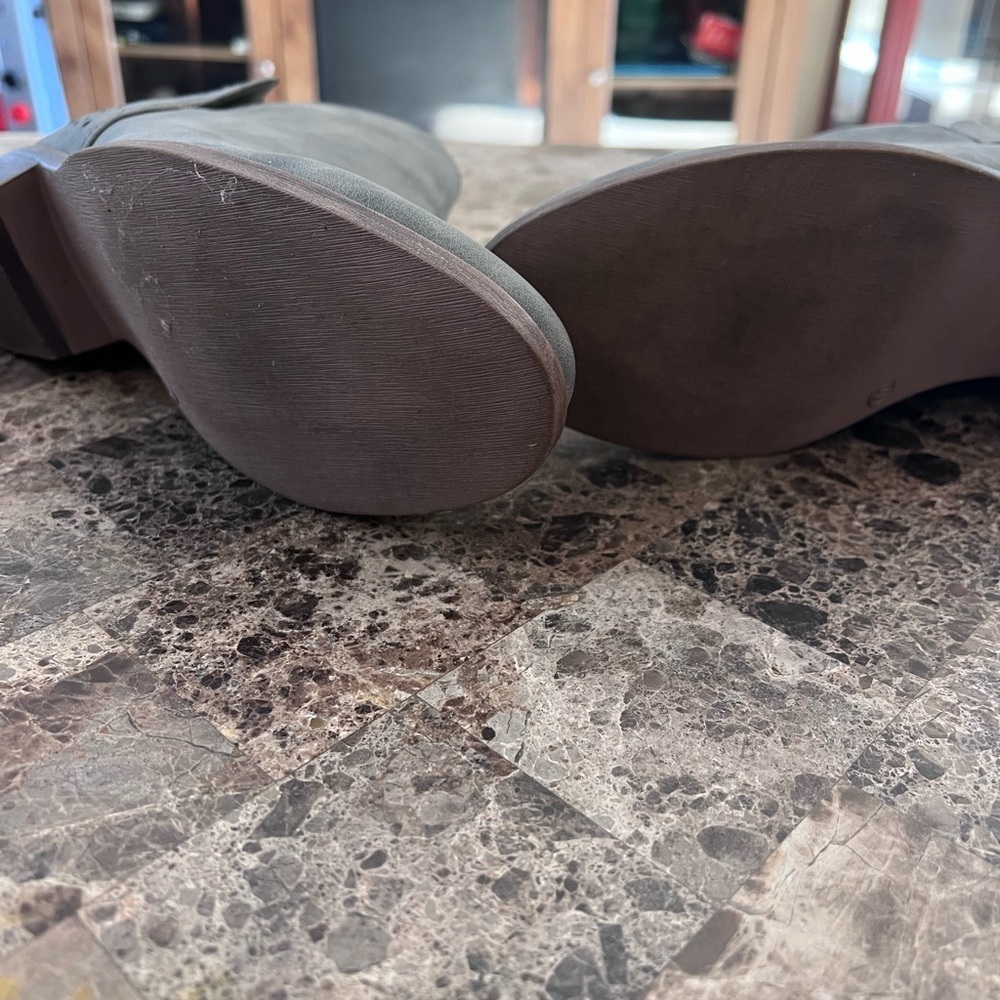 Women's Gray Ankle Boots - Picture 3 of 3